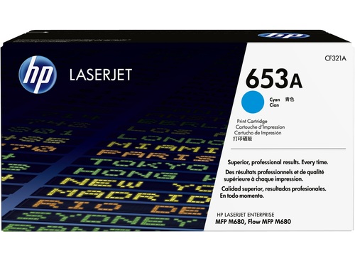 טונר כחול HP 653A CF321A למדפסות M680 מקורי