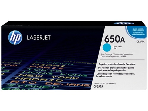 טונר כחול HP 650A CE271A למדפסות 5525. M750 מקורי