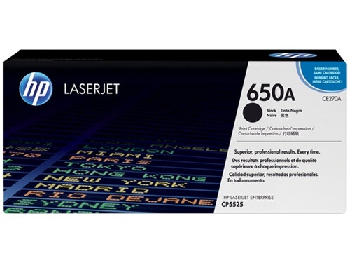 טונר שחור HP 650A CE270A למדפסת 5525. M750 מקורי