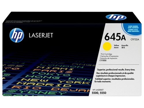 טונר צהוב HP C9732A למדפסות 5550. 5500 מקורי