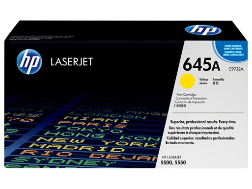 טונר צהוב HP C9732A למדפסות 5550. 5500 מקורי