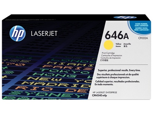 טונר צהוב HP CF032A למדפסות 4540 מקורי