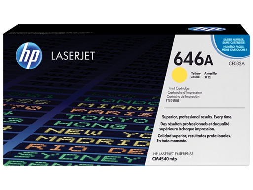 טונר צהוב HP CF032A למדפסות 4540 מקורי