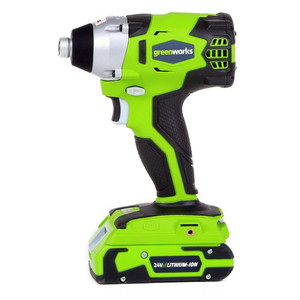 מברגת אימפקט נטענת Greenworks 24V BL 300Nm גוף בלבד!