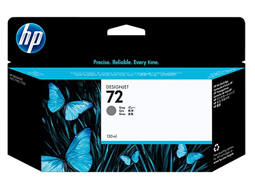 ראש דיו אפור HP 72 130-ml C9374A למדפסות T1100. T1120. T1200. T2300. T610. T620. T790. T1300 מקורי