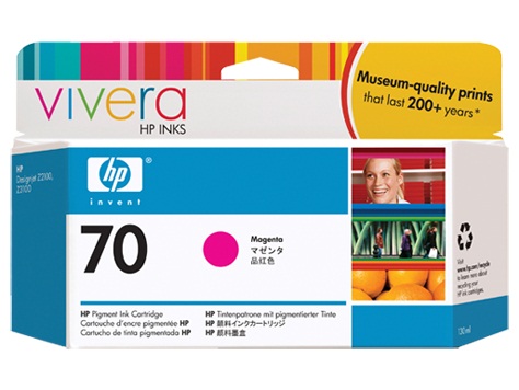 ראש דיו מגנטה HP 70 130-ml C9453A מקורי