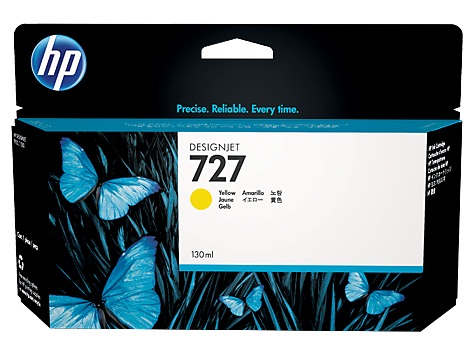ראש דיו צהוב HP 727 130-ml B3P21A למדפסות T920. T1500 מקורי
