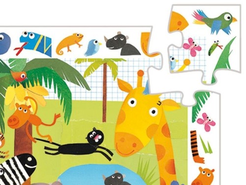 פאזל מסגרת יום בג'ונגל (35 חלקים) DJECO