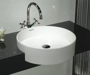 כיור רחצה ארויה AA 450 טיטן קוורץ לבן