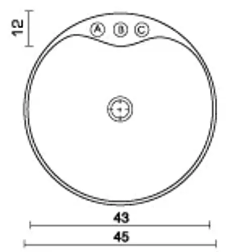 כיור רחצה פיון FN 455 טיטן קוורץ לבן מותקן על שיש בחדר אמבטיה מודרני.