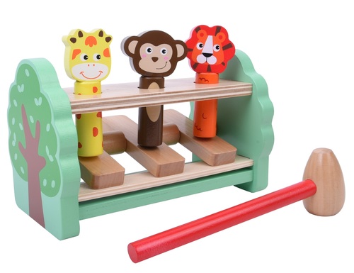 הך פטיש קפיץ קפוץ חיות מעץ