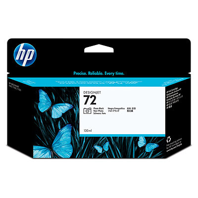 ראש דיו שחור פוטו HP 72 130-ml C9370A למדפסות T610. T1100. T1200 מקורי