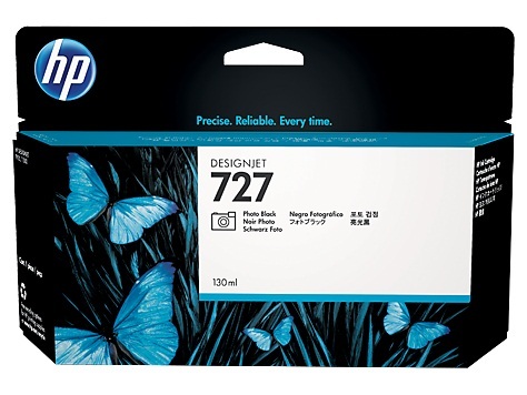 ראש דיו שחור פוטו HP 727 130-ml B3P23A למדפסות T920. T1500 מקורי