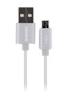 כבל הטענה לבן 1 מטר מיקרו USB