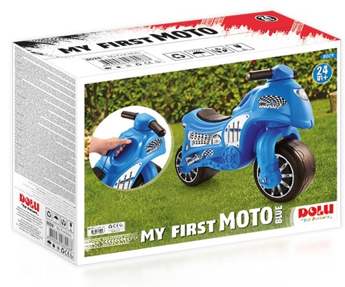 אופנוע הראשון שלי - אופנוע דחיפה ואיזון לגיל שנתיים ומעלה - כחול