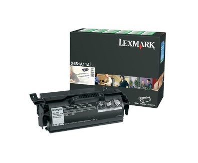 טונר שחור קטן X651A11E LEXMARK מקורי