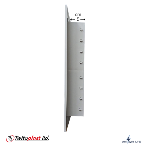 גריל אספקה במידה פנימית 33x22 נפתח נסגר פלסטיק