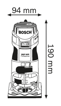 גוף טרימר נטען בוש BOSCH GKF 12V-8