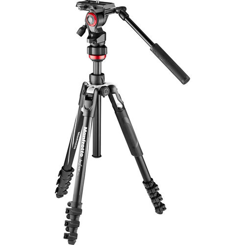 Manfrotto Befree Live Aluminum Lever-Lock Tripod Kit with EasyLink & Case - קיט וידאו