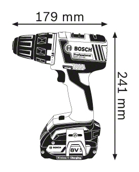 מברגה/מקדחה BOSCH GSR 18V EC DYNAMIC