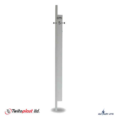 גריל אויר חוזר פלסטיק 59.5x39.5 + פילטר-מידות פנים