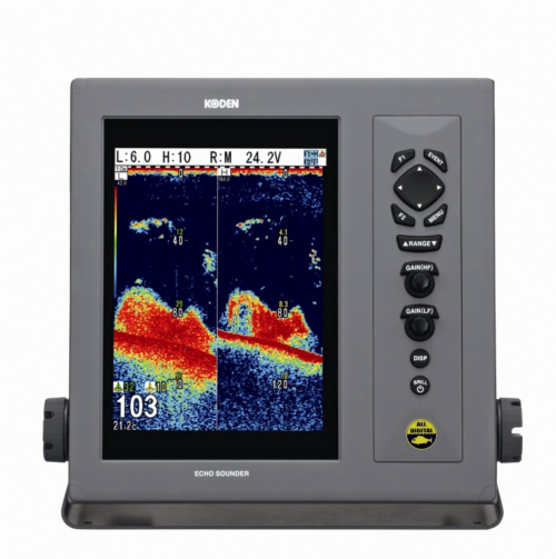 Koden CVS-1410B Fish Finder – תקריב מסך ותצוגת סונאר