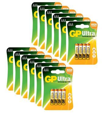 מארז 48 סוללות AAA אולטרה אלקליין GP ULTRA alkaline מלאי מיידי