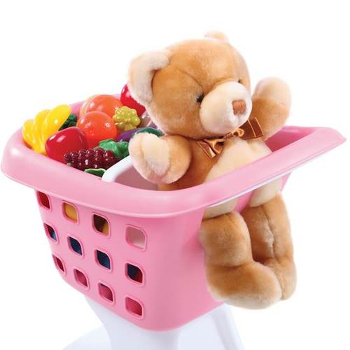 עגלת סופר / קניות לילדים דגם 7097 - ורודה