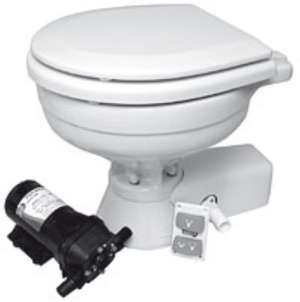 שירותים חשמליים עם מפסק רגל Jabsco Lite Flush 12V