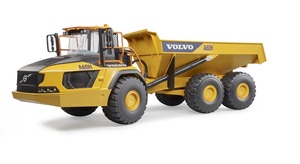 משאית עפר וולו VOLVO A60H צהובה עם גג נפתח