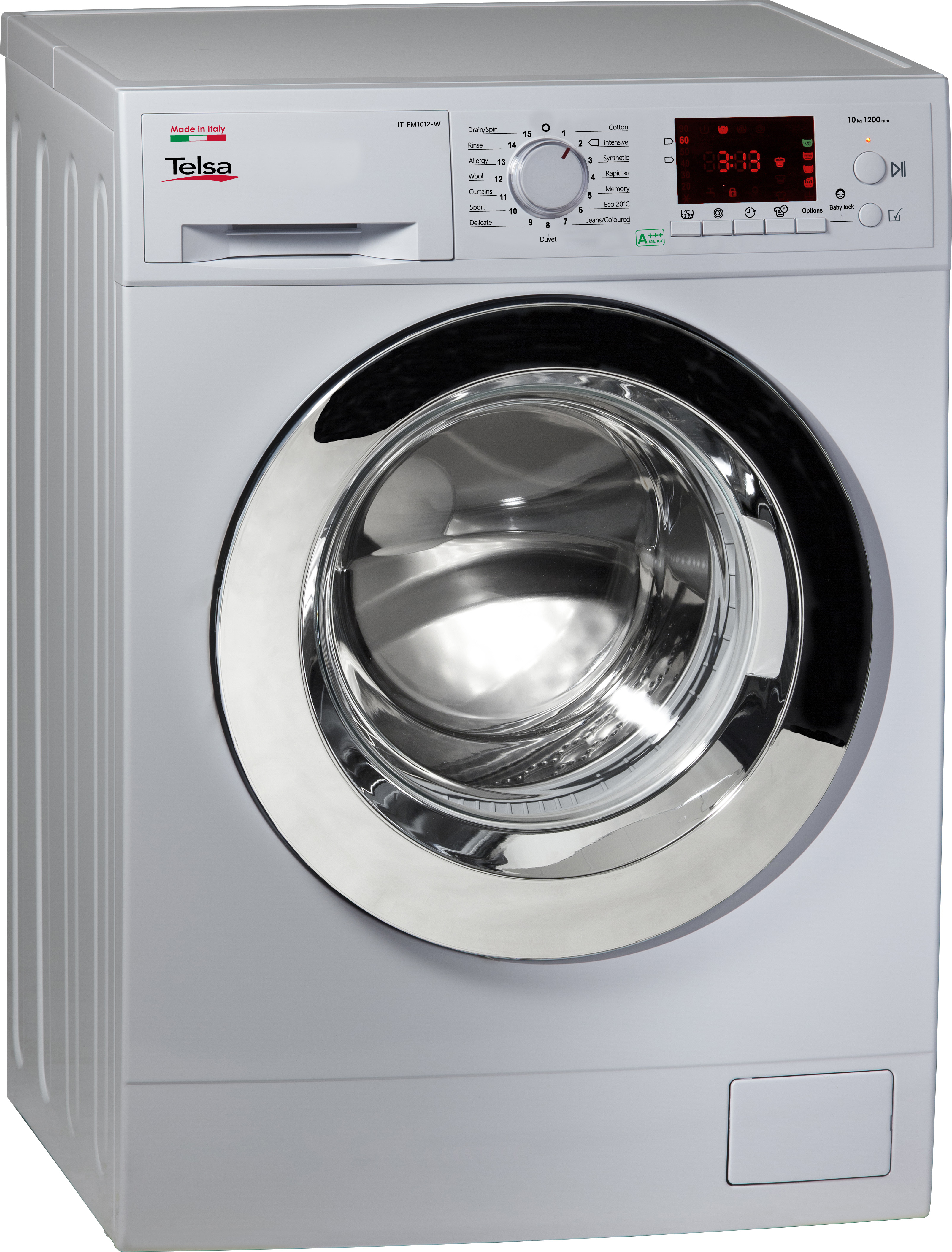 מכונת כביסה פתח קידמי Telsa ITFM1012 10 ק"ג - טלסה