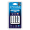 מטען Panasonic ו-4 סוללות נטענות Eneloop AAA 750mAh
