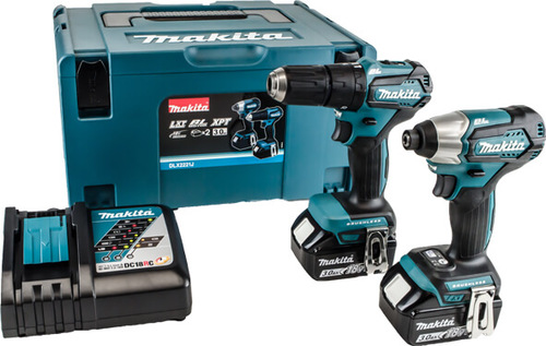 סט מקדחה רוטטת + אימפקט MAKITA- DLX2221JX2 18V