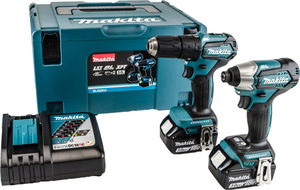 סט מקדחה רוטטת + אימפקט MAKITA- DLX2221JX2 18V