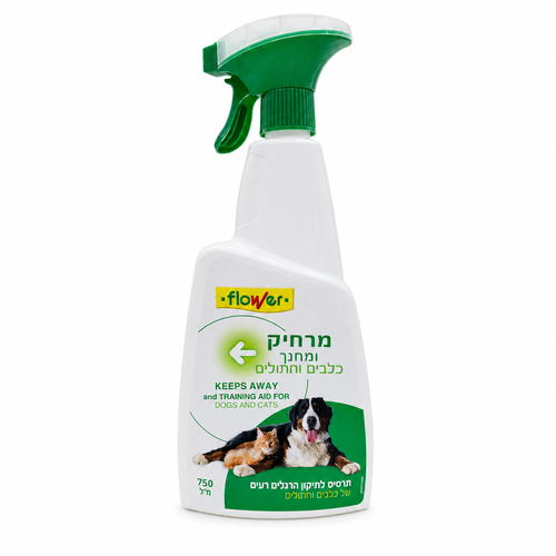 תרסיס דוחה כלבים וחתולים פלאוור 750 מ”ל
