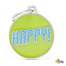תג שם עם חריטה לכלבים הפי – Myfamily