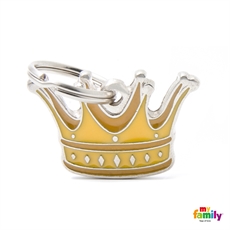 תג שם עם חריטה לכלבים כתר – Myfamily