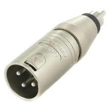  מתאם XLR זכר - RCA זכר