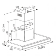 קולט אדים Ly Vent דגם LV-F-518/90 ליוונט לי וונט