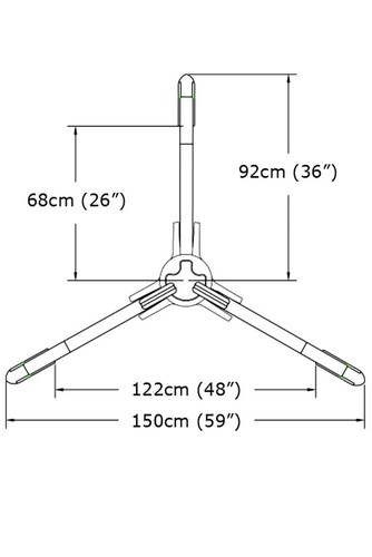 חצובה לחלל מוקף- TP143B Tripod System