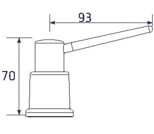 סבוניה ניגא LS550A עם פיה מעוצבת בגימור נירה מבית בלנקו.