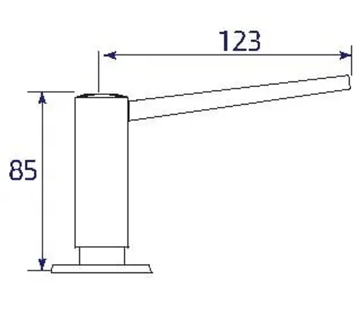 סבוניה מקסי ניגא LSS-00470 כרום עם גימור כרום מבריק של בלנקו.