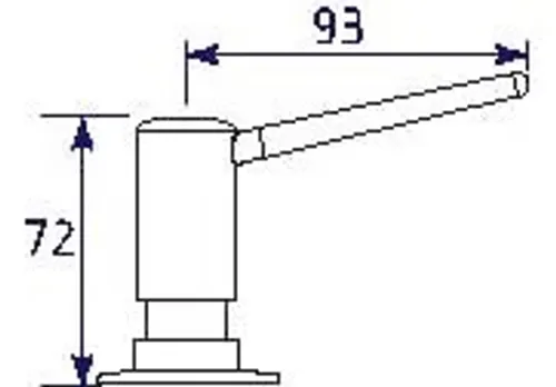 סבוניה סול ניגא LS550B CH כרום עם גימור כרום מבריק מבית בלנקו.