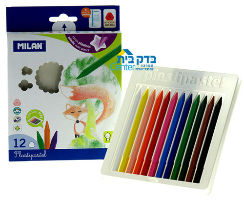 צבעי פסטל מילן 12 יח