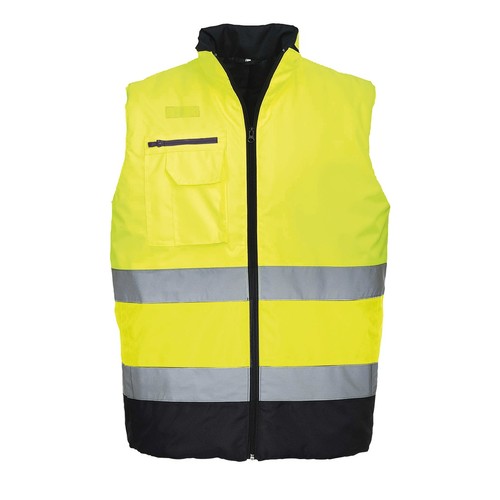 HI-VIS TWO TONE BODYWARMER - S267