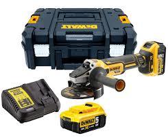 משחזת זווית DEWALT 5.0AH BL 18V 