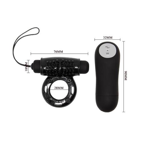 טבעת רטט אלחוטית 20 מצבי רטט Baile Power Ring