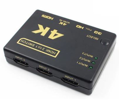 בורר / מפצל HDMI שלוש כניסות תומך 4K ULTRA HD 