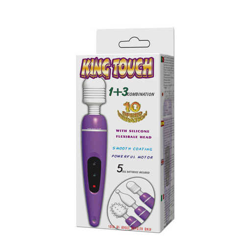 ויברטור .שרביט 10 מצבי רטט King Touch