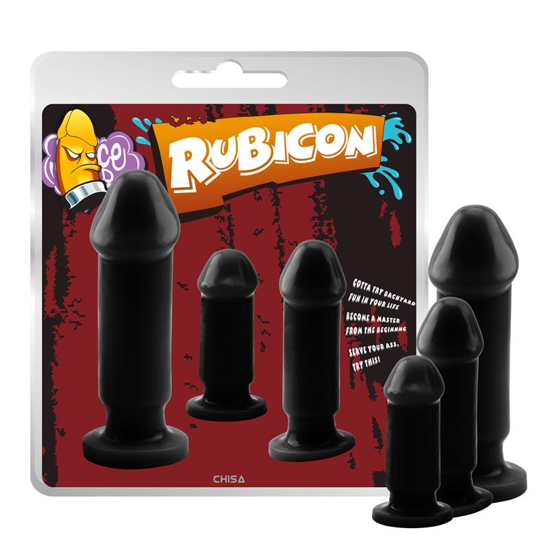סט פלאגים אנאליים בשלושה גדלים שונים  CHISA -  Rubicon